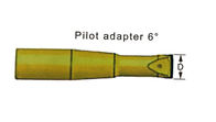 Adaptador piloto 6°/ferramentas de perfuração da rocha do modelo R25 da pata broca da linha