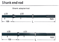 Extremidade de grande resistência Rod da pata do aço de liga R25 das ferramentas de perfuração da rocha R25
