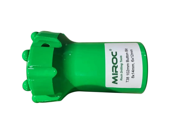 Trituração do CNC de T38 102mm e bocado de broca do botão do processo do tratamento térmico