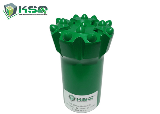 Centro rosqueado T51 89mm da gota da ferramenta de perfuração da rocha dos bocados de botão do aço de liga balísticos