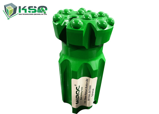 Ferramentas de perfuração de rocha inseridas em carbono de tungstênio roscado T45 76mm Retrac Button Bits