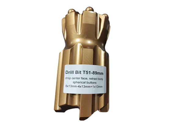T51-89mm Retrac Tungsténio Carbide Perfurador Bit para desempenho de perfuração de longa duração