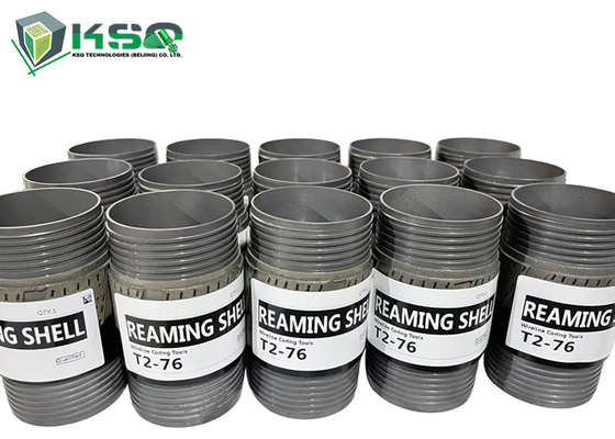 T2-76mm Ferramentas de perfuração de núcleo Reamers Reamiing Shell para melhorar a eficiência da exploração mineral