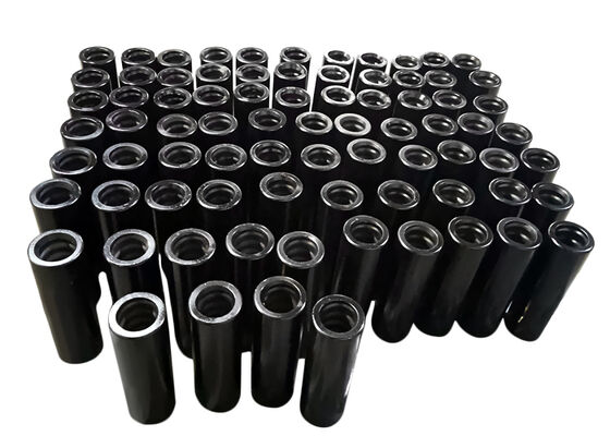 T38-190 mm Carbon Steel Semi-Bridge Coupling Sleeves for Rock Drilling and Mining