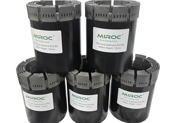 Nq Hq Pq Core Drill Bit/Mining Diamond Rock Drill Bit para perfuração de núcleo