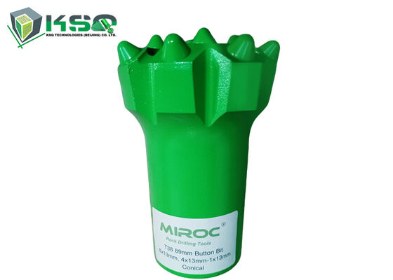 T38 Boto de perfuração de banco de rocha dura com rosca para mineração
