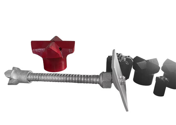 Sistema de parafusos de auto-perfuração forjado com rosca completa R23 R32 R38 R51 T76 para estabilização de inclinação de túneis de mineração de minério