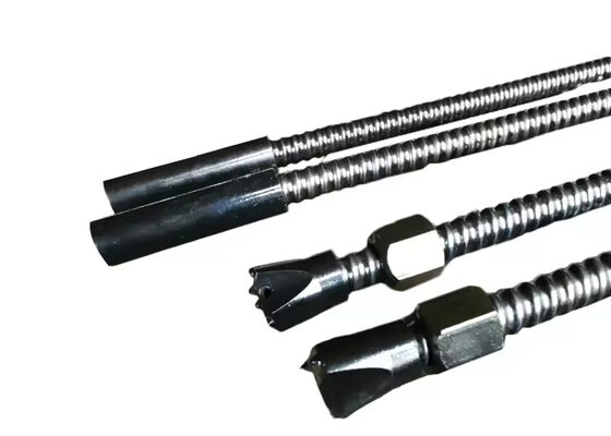 Sistema de parafusos de auto-perfuração forjado com rosca completa R23 R32 R38 R51 T76 para estabilização de inclinação de túneis de mineração de minério