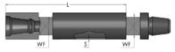 2 polegadas que minam ferramentas de perfuração de DTH, tubulação de broca da linha 50-60mm DTH de F