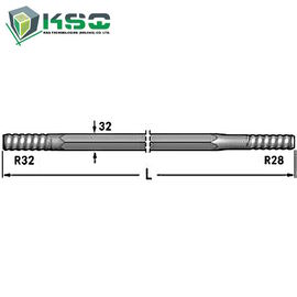 Furo de nivelamento de Rod R32-Hex 32-R28 do indeciso R28 9,6 milímetros