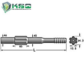 Adaptador YH 65 da pata da broca de Ingersoll-Margem, YH 80, YH 65 RP, YH 70 RP, YH 75 RP, YH 80 RP