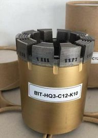 Bocado de broca Geological do núcleo PDC do diamante da perfuração Q3 para tambores de núcleo triplos do tubo