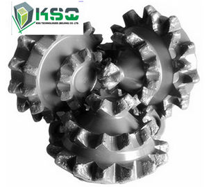 Hard rock cônico Tricone do carboneto de tungstênio dos bocados de broca da rocha do rolo do botão IADC642 TCI de Miled