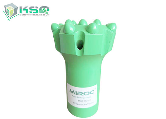 Bocado de botão da linha da perfuração de rocha de R32 76mm