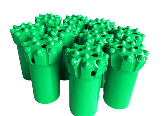 Bocados de botão hidráulicos da linha da perfuração de rocha da máquina de perfuração da perfuração de T38 64mm