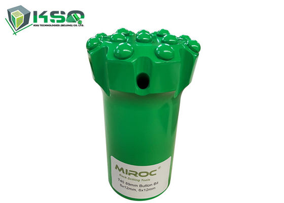 T45 rosqueou o bocado de broca do botão do diâmetro 89mm para brocas de martelo superiores