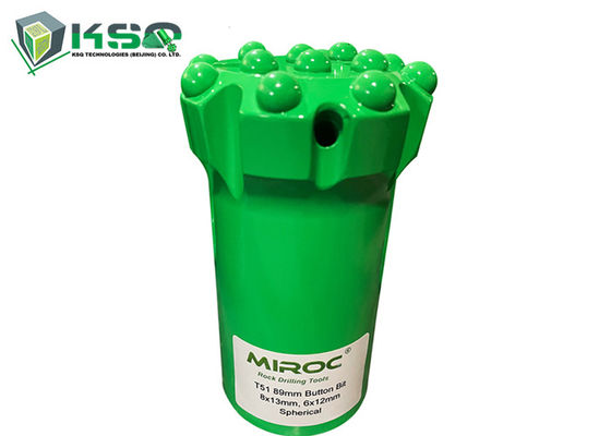 Bocados de botão de mineração da broca de rocha da linha de ferramentas do carboneto de tungstênio de T38 76mm