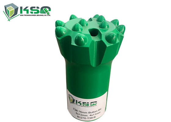 A broca longa T38 da vida útil rosqueou o diâmetro 76mm do bocado de botão