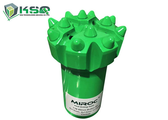 T38 - 89mm Para perfuração de rocha Botões esféricos / balísticos