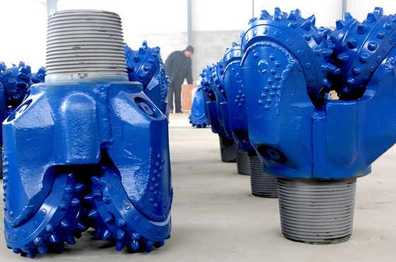 Bocado de broca Tricone azul dos bens TCI da notícia da perfuração do poço de água, bocados de broca do cone da rocha