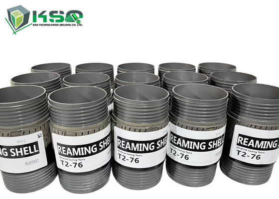 T2-76mm Ferramentas de perfuração de núcleo Reamers Reamiing Shell para melhorar a eficiência da exploração mineral