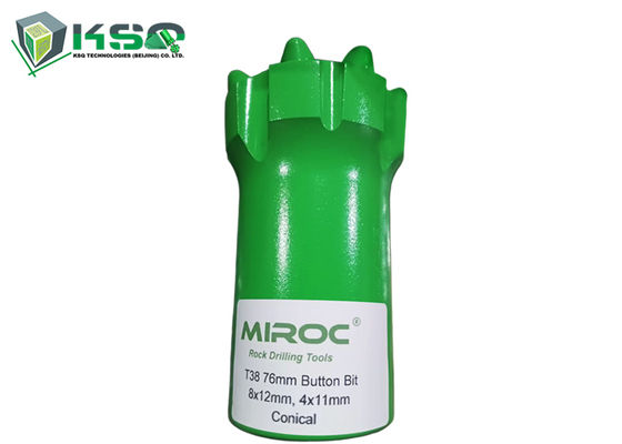 Ferramentas de Perfuração de Carboneto de Tungstênio T38 76mm, Broca de Botão para Perfuração de Rochas de 102mm