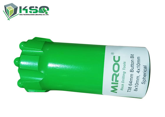 Broca de botão para perfuratriz de rocha com martelo superior T38 64mm