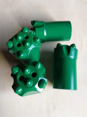 O bocado de broca do botão da precisão afilou por muito tempo dos bocados de rocha/rocha saia curto para a broca Rod do grau de 7 /11 /12