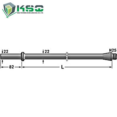 H25 encantam a pata de Rod de broca de 22 milímetros 108 milímetros