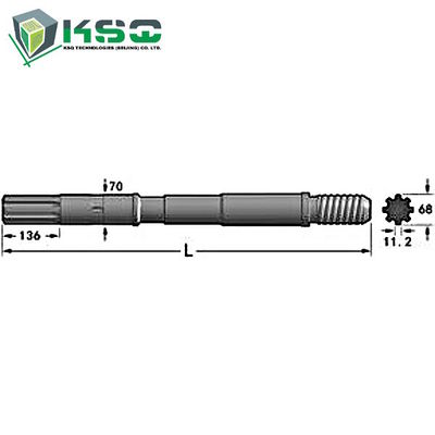 Adaptador COP2160EX da pata da broca de Copco do atlas, BOBINA 4050EX, COP4050MUX