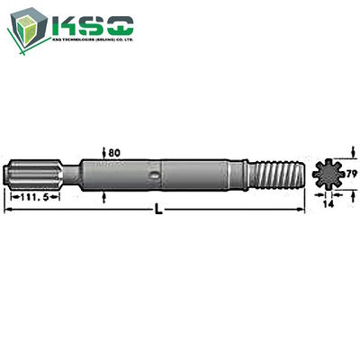 Adaptador da pata da broca de  do carboneto de tungstênio para escavar um túnel 635mm