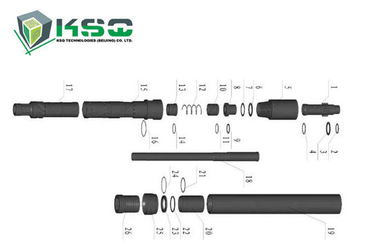 Broca de trituração Rod da perfuração do poço de água das ferramentas de perfuração da rocha do CNC para minar
