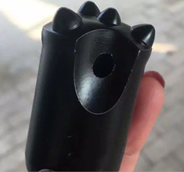 Diâmetro de alta velocidade 30 da saia curto de bocado de botão do atarraxamento da perfuração de rocha/12 bocados de broca do grau 35 38mm