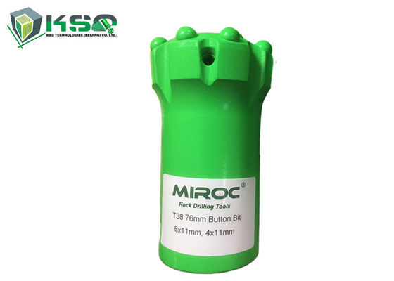 Corpo normal do bocado de broca do botão de T38 76mm com as inserções balísticas do carboneto