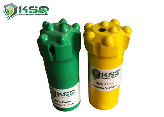 Perfuração de rocha esférica R25 dos bocados de botão para derivar e escavar um túnel