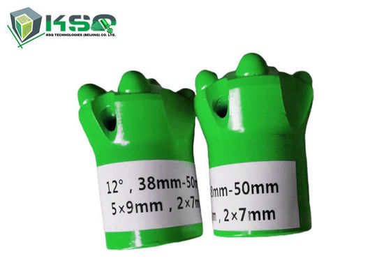 Atlas Copco 11 graus 38 milímetros resistência de abrasão dos bocados de broca do carboneto de tungstênio do bocado de botão do atarraxamento de boa