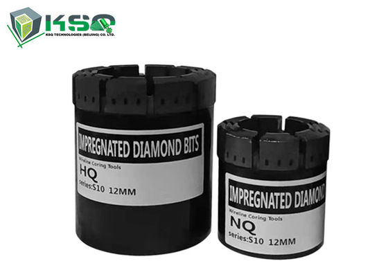 Formações densas impregnadas do NQ Diamond Core Drilling Bit For que alargam escudos